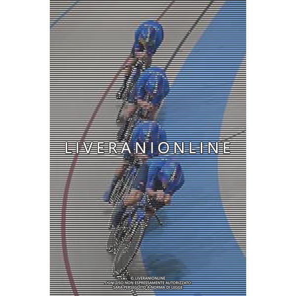 22-10-2025 World Championships Elite Track; Giornata 01; 2025, Italia; Boscaro, Davide; Favero, Renato; Giaimi, Luca; Lamon, Francesco; Santiago Del Cile - Velodromo Penalolen; ©SIROTTI - AGENZIA ALDO LIVERANI SAS