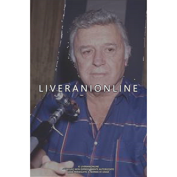 DIAP-RETROSPETTIVA ROD STEIGER ATTORE NELLA FOTO ROD STEIGER A CERNOBBIO NELL\'ANNO 1989 AG ALDO LIVERANI SAS