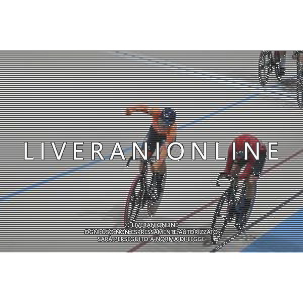 22-10-2025 World Championships Elite Women Track; Giornata 01; 2025, Olanda; 2025, Danimarca; Wiebes, Lorena; Dideriksen, Amalie; Santiago Del Cile - Velodromo Penalolen; ©SIROTTI - AGENZIA ALDO LIVERANI SAS