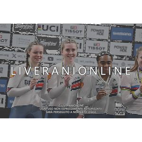 22-10-2025 World Championships Elite Women Track; Giornata 01; 2025, Great Britain; Finucane, Emma; Moir, Iona; Parris Smith, Rhianna; Santiago Del Cile - Velodromo Penalolen; ©SIROTTI - AGENZIA ALDO LIVERANI SAS