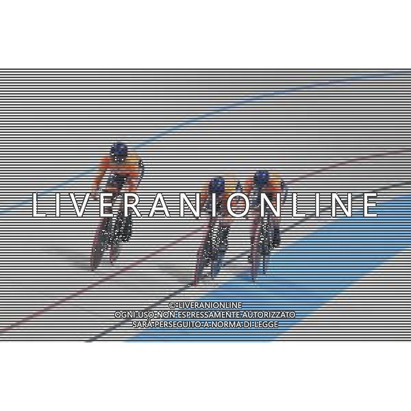 22-10-2025 World Championships Elite Women Track; Giornata 01; 2025, Olanda; Kalee, Kimberly; Van De Wouw, Hetty; Van Der Peet Steffie; Santiago Del Cile - Velodromo Penalolen; ©SIROTTI - AGENZIA ALDO LIVERANI SAS