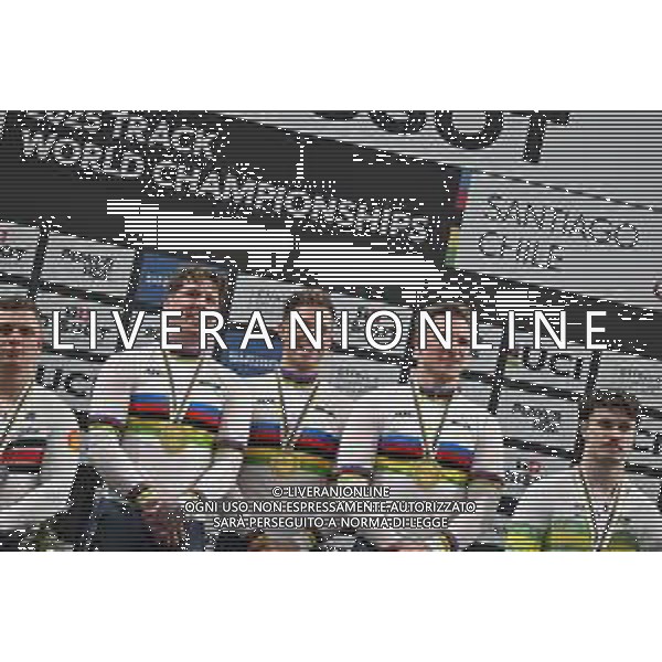 22-10-2025 World Championships Elite Track; Giornata 01; 2025, Olanda; Hoogland, Jeffrey; Lavreysen, Harrie; Van Den Berg, Roy; Santiago Del Cile - Velodromo Penalolen; ©SIROTTI - AGENZIA ALDO LIVERANI SAS