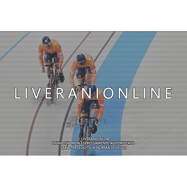 22-10-2025 World Championships Elite Track; Giornata 01; 2025, Olanda; Hoogland, Jeffrey; Lavreysen, Harrie; Van Den Berg, Roy; Santiago Del Cile - Velodromo Penalolen; ©SIROTTI - AGENZIA ALDO LIVERANI SAS