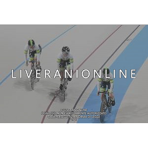 22-10-2025 World Championships Elite Women Track; Giornata 01; 2025, Australia; Mccaig, Alessia; Mcgill, Molly; Perkins, Kristine; Santiago Del Cile - Velodromo Penalolen; ©SIROTTI - AGENZIA ALDO LIVERANI SAS