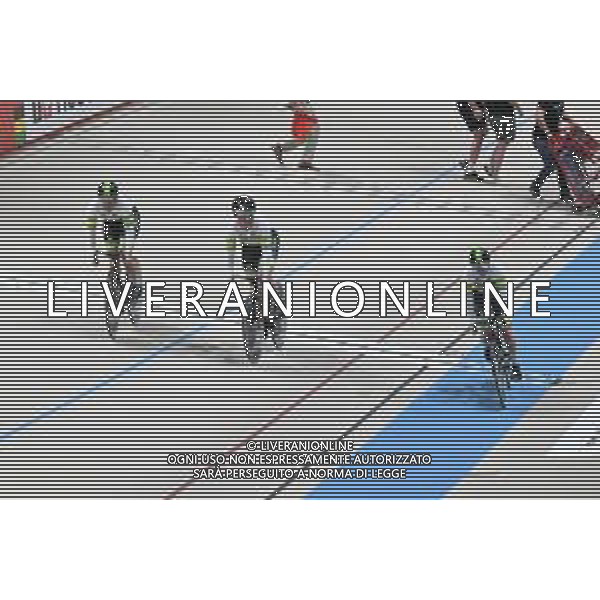 22-10-2025 World Championships Elite Women Track; Giornata 01; 2025, Australia; Mccaig, Alessia; Mcgill, Molly; Perkins, Kristine; Santiago Del Cile - Velodromo Penalolen; ©SIROTTI - AGENZIA ALDO LIVERANI SAS