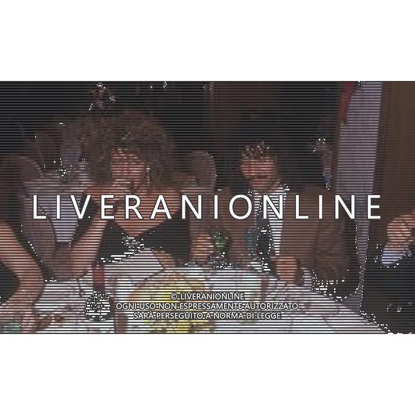 DIAP-RETROSPETTIVA RUUD GULLIT CALCIATORE NELLA FOTO RUUD GULLIT CON LA MOGLIE YVONNE DE VRIES A MILANO NELL\'ANNO 1989 AG ALDO LIVERNI SAS