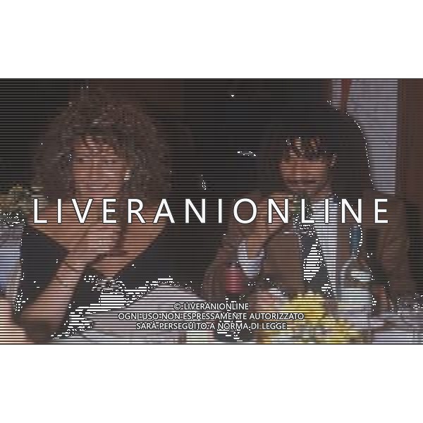DIAP-RETROSPETTIVA RUUD GULLIT CALCIATORE NELLA FOTO RUUD GULLIT CON LA MOGLIE YVONNE DE VRIES A MILANO NELL\'ANNO 1989 AG ALDO LIVERNI SAS