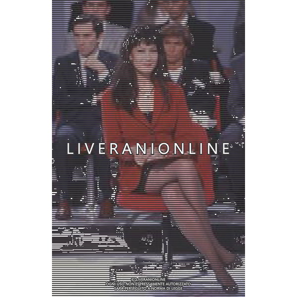 DIAP-RETROSPETTIVA KAY SANDWIK CONDUTTRICE TELEVISIVA E RADIOFONICA NELLA FOTO KAY SANDWIK CONDUCE LA TRASMISSIONE “PRESSING“ NELL\'ANNO 1990 AG ALDO LIVERANI SAS