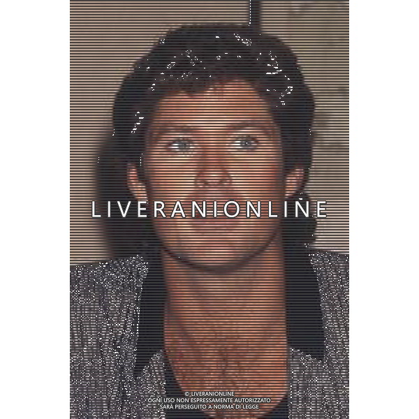 DIAP-RETROSPETTIVA DAVID HASSELHOFF ATTORE NELLA FOTO DAVID HASSELHOFF A MILANO NELL\'ANNO 1989 AG ALDO LIVERANI SAS