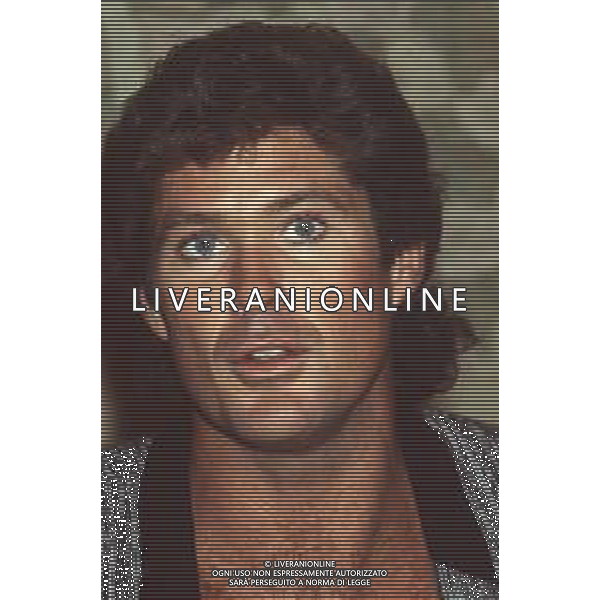 DIAP-RETROSPETTIVA DAVID HASSELHOFF ATTORE NELLA FOTO DAVID HASSELHOFF A MILANO NELL\'ANNO 1989 AG ALDO LIVERANI SAS