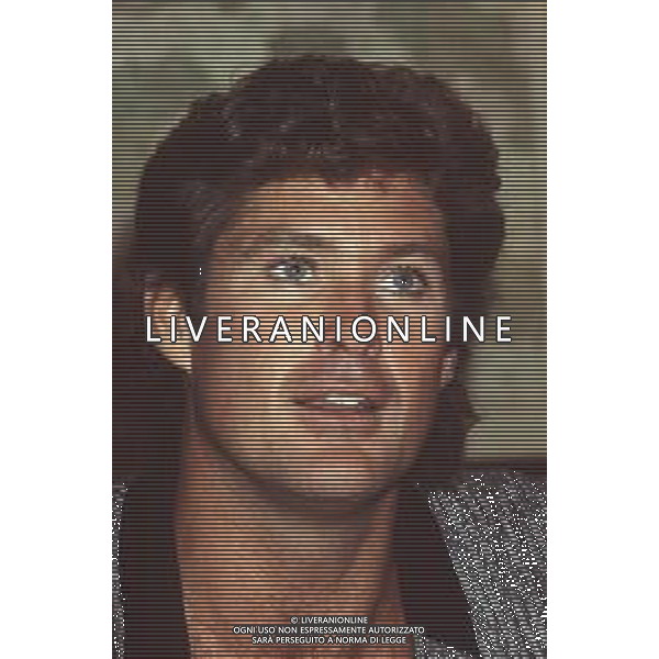 DIAP-RETROSPETTIVA DAVID HASSELHOFF ATTORE NELLA FOTO DAVID HASSELHOFF A MILANO NELL\'ANNO 1989 AG ALDO LIVERANI SAS