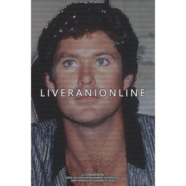 DIAP-RETROSPETTIVA DAVID HASSELHOFF ATTORE NELLA FOTO DAVID HASSELHOFF A MILANO NELL\'ANNO 1989 AG ALDO LIVERANI SAS