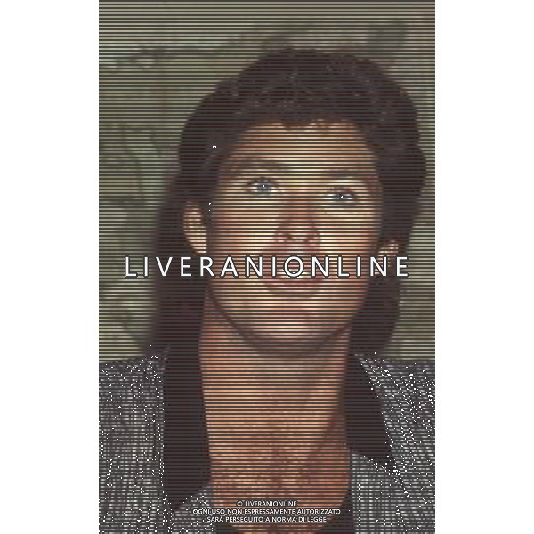 DIAP-RETROSPETTIVA DAVID HASSELHOFF ATTORE NELLA FOTO DAVID HASSELHOFF A MILANO NELL\'ANNO 1989 AG ALDO LIVERANI SAS
