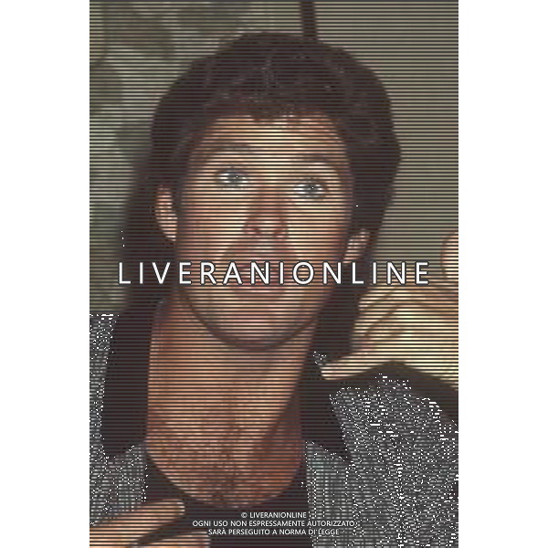 DIAP-RETROSPETTIVA DAVID HASSELHOFF ATTORE NELLA FOTO DAVID HASSELHOFF A MILANO NELL\'ANNO 1989 AG ALDO LIVERANI SAS