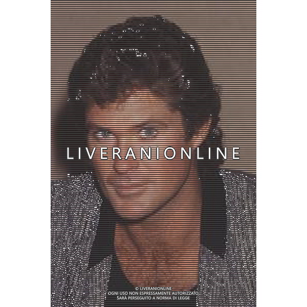 DIAP-RETROSPETTIVA DAVID HASSELHOFF ATTORE NELLA FOTO DAVID HASSELHOFF A MILANO NELL\'ANNO 1989 AG ALDO LIVERANI SAS