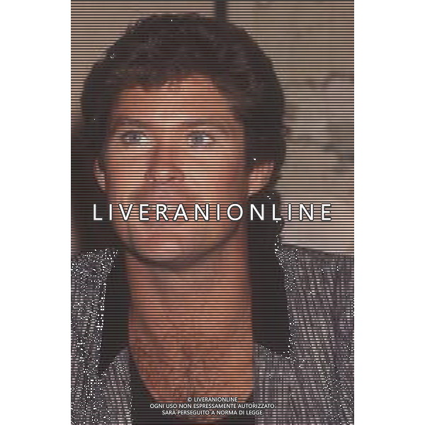 DIAP-RETROSPETTIVA DAVID HASSELHOFF ATTORE NELLA FOTO DAVID HASSELHOFF A MILANO NELL\'ANNO 1989 AG ALDO LIVERANI SAS