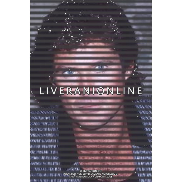 DIAP-RETROSPETTIVA DAVID HASSELHOFF ATTORE NELLA FOTO DAVID HASSELHOFF A MILANO NELL\'ANNO 1989 AG ALDO LIVERANI SAS