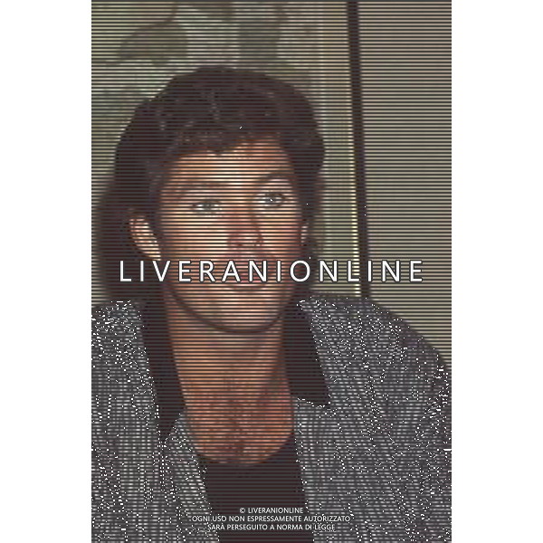 DIAP-RETROSPETTIVA DAVID HASSELHOFF ATTORE NELLA FOTO DAVID HASSELHOFF A MILANO NELL\'ANNO 1989 AG ALDO LIVERANI SAS