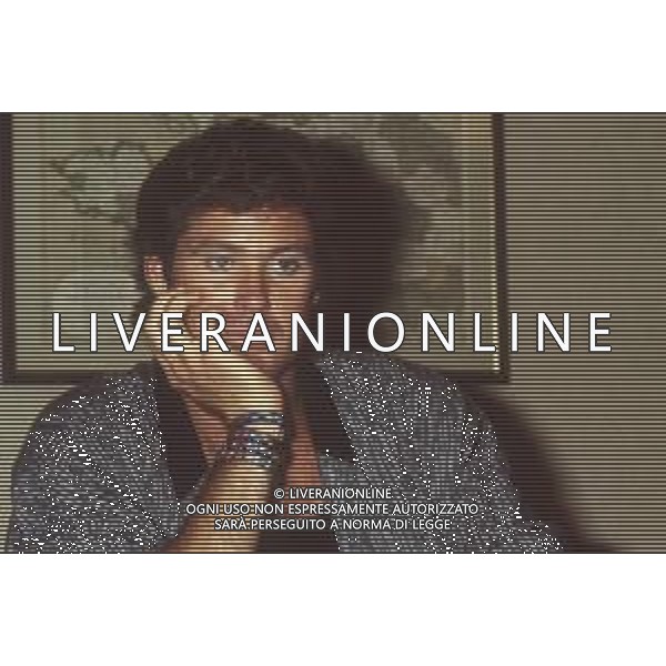 DIAP-RETROSPETTIVA DAVID HASSELHOFF ATTORE NELLA FOTO DAVID HASSELHOFF A MILANO NELL\'ANNO 1989 AG ALDO LIVERANI SAS