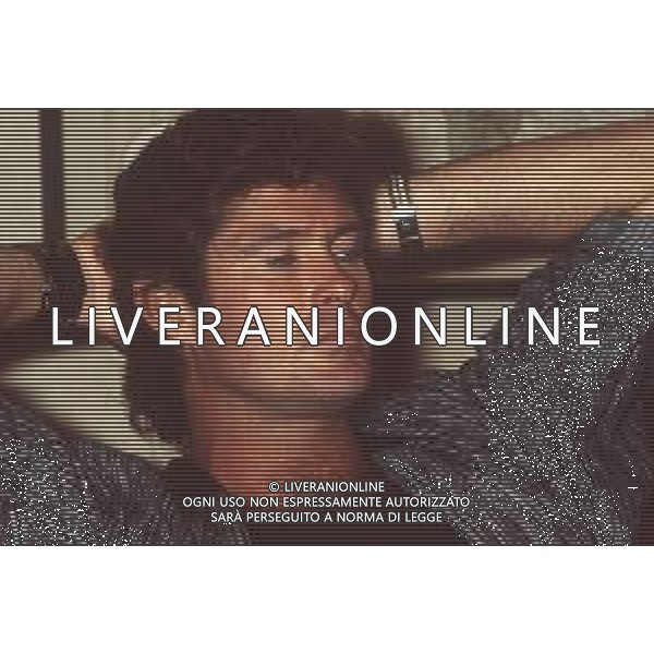 DIAP-RETROSPETTIVA DAVID HASSELHOFF ATTORE NELLA FOTO DAVID HASSELHOFF A MILANO NELL\'ANNO 1989 AG ALDO LIVERANI SAS