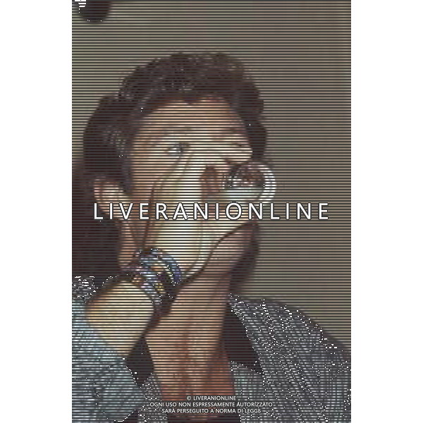 DIAP-RETROSPETTIVA DAVID HASSELHOFF ATTORE NELLA FOTO DAVID HASSELHOFF A MILANO NELL\'ANNO 1989 AG ALDO LIVERANI SAS