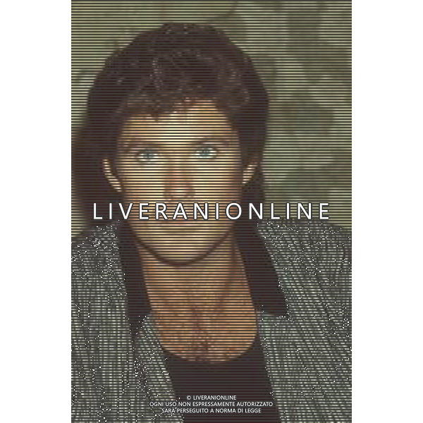 DIAP-RETROSPETTIVA DAVID HASSELHOFF ATTORE NELLA FOTO DAVID HASSELHOFF A MILANO NELL\'ANNO 1989 AG ALDO LIVERANI SAS
