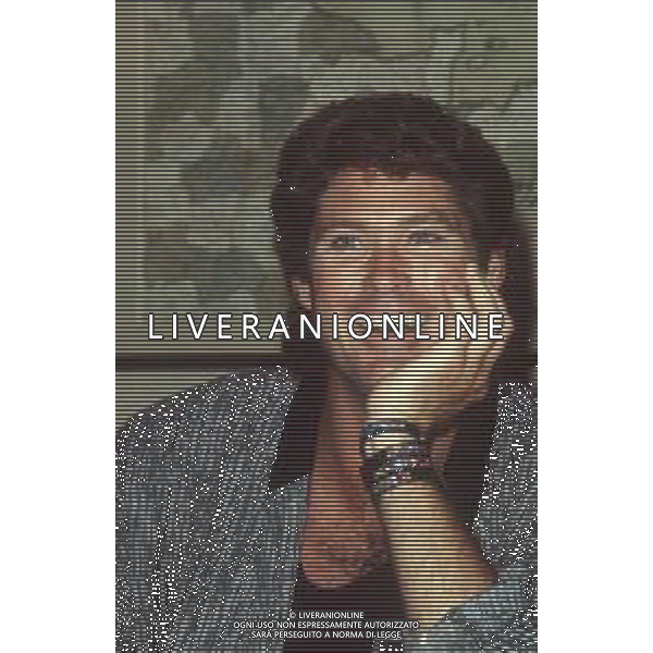 DIAP-RETROSPETTIVA DAVID HASSELHOFF ATTORE NELLA FOTO DAVID HASSELHOFF A MILANO NELL\'ANNO 1989 AG ALDO LIVERANI SAS