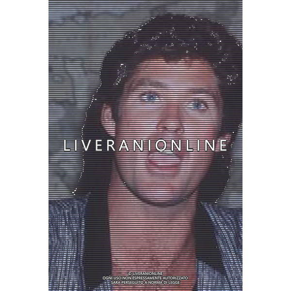 DIAP-RETROSPETTIVA DAVID HASSELHOFF ATTORE NELLA FOTO DAVID HASSELHOFF A MILANO NELL\'ANNO 1989 AG ALDO LIVERANI SAS