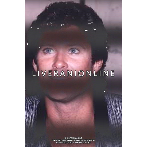 DIAP-RETROSPETTIVA DAVID HASSELHOFF ATTORE NELLA FOTO DAVID HASSELHOFF A MILANO NELL\'ANNO 1989 AG ALDO LIVERANI SAS
