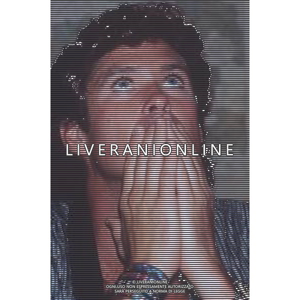 DIAP-RETROSPETTIVA DAVID HASSELHOFF ATTORE NELLA FOTO DAVID HASSELHOFF A MILANO NELL\'ANNO 1989 AG ALDO LIVERANI SAS