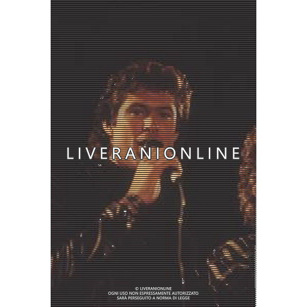 DIAP-RETROSPETTIVA DAVID HASSELHOFF ATTORE NELLA FOTO DAVID HASSELHOFF A MILANO NELL\'ANNO 1989 AG ALDO LIVERANI SAS