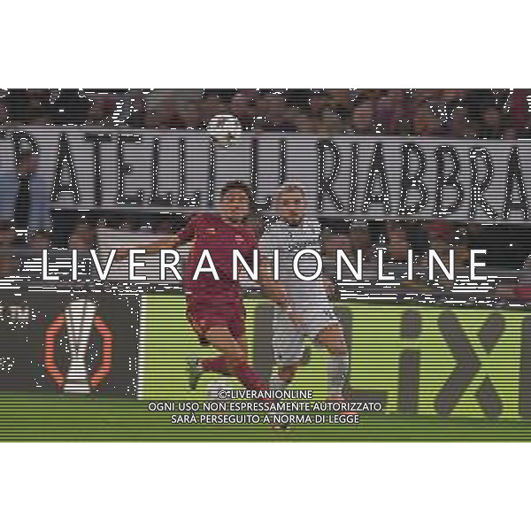 Roma vs Viktoria Plzen Europa League - 3 Giornata Stadio Olimpico - Roma 23-10-2025 nella foto El Aynaoui e Ladra Foto Federico Gaetano - ag Aldo liverani- AGENZIA ALDO LIVERANI SAS