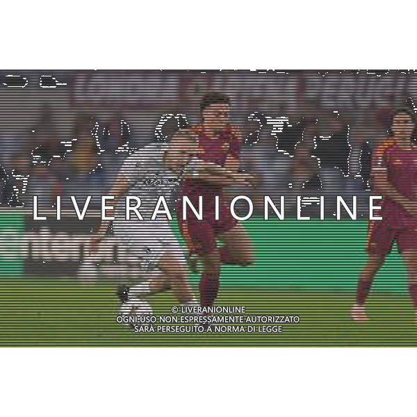 Roma vs Viktoria Plzen Europa League - 3 Giornata Stadio Olimpico - Roma 23-10-2025 nella foto Spacil e El Aynaoui Foto Federico Gaetano - ag Aldo liverani- AGENZIA ALDO LIVERANI SAS