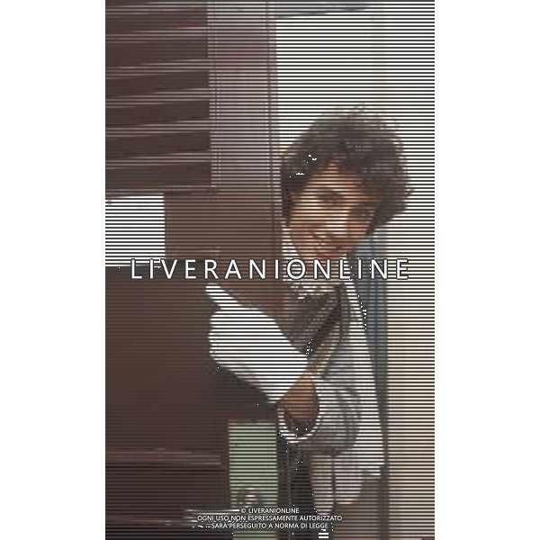 DIAP-RETROSPETTIVA GIAMPIERO INGRASSIA ATTORE NELLA FOTO GIAMPIERO INGRASSIA A MILANO NELL\'ANNO 1986 AG ALDO LIVERANI SAS