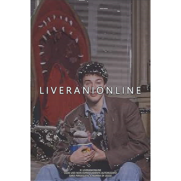 DIAP-RETROSPETTIVA GIAMPIERO INGRASSIA ATTORE NELLA FOTO GIAMPIERO INGRASSIA A MILANO NELL\'ANNO 1986 AG ALDO LIVERANI SAS