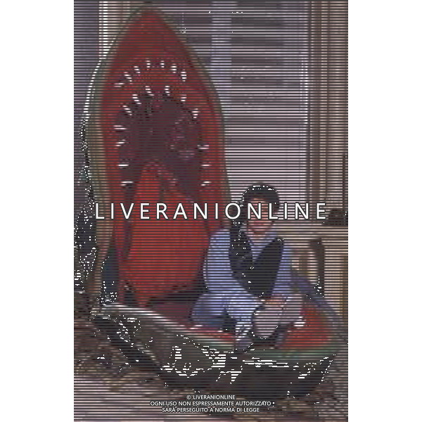DIAP-RETROSPETTIVA GIAMPIERO INGRASSIA ATTORE NELLA FOTO GIAMPIERO INGRASSIA A MILANO NELL\'ANNO 1986 AG ALDO LIVERANI SAS