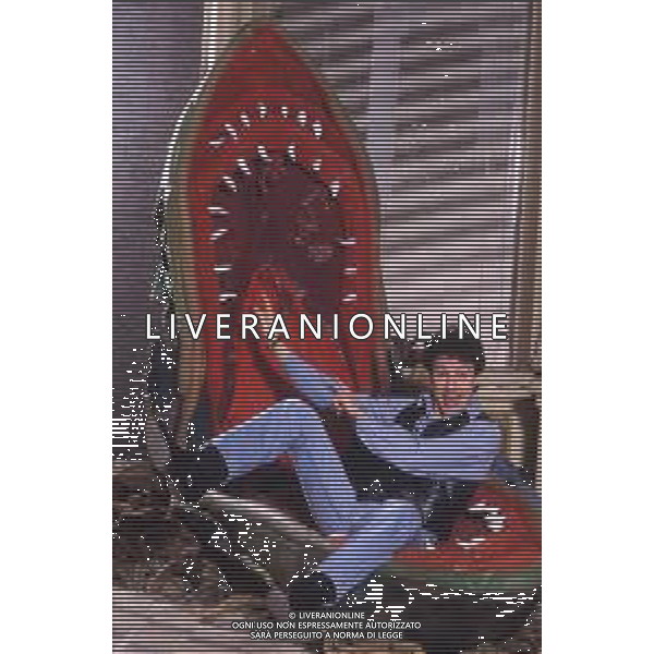 DIAP-RETROSPETTIVA GIAMPIERO INGRASSIA ATTORE NELLA FOTO GIAMPIERO INGRASSIA A MILANO NELL\'ANNO 1986 AG ALDO LIVERANI SAS