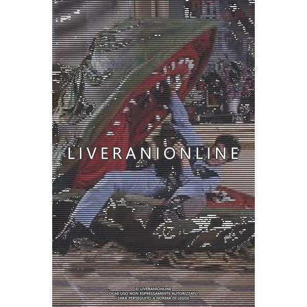 DIAP-RETROSPETTIVA GIAMPIERO INGRASSIA ATTORE NELLA FOTO GIAMPIERO INGRASSIA A MILANO NELL\'ANNO 1986 AG ALDO LIVERANI SAS