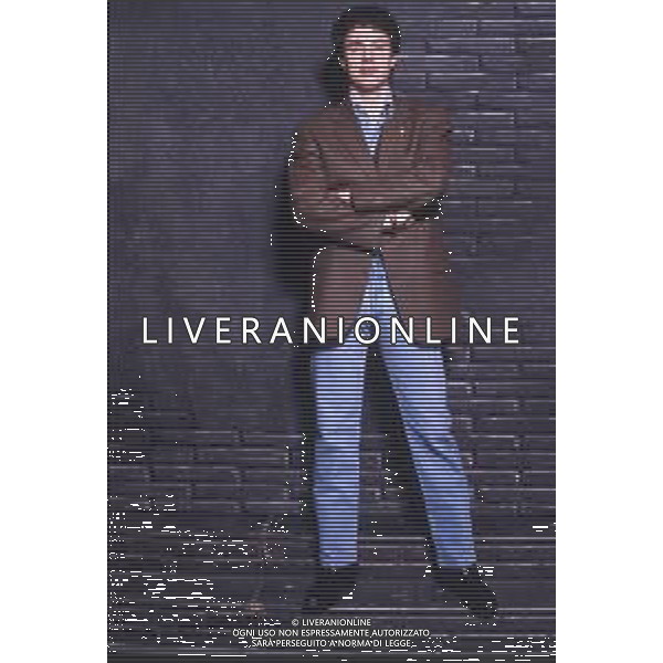 DIAP-RETROSPETTIVA GIAMPIERO INGRASSIA ATTORE NELLA FOTO GIAMPIERO INGRASSIA A MILANO NELL\'ANNO 1986 AG ALDO LIVERANI SAS