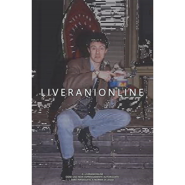 DIAP-RETROSPETTIVA GIAMPIERO INGRASSIA ATTORE NELLA FOTO GIAMPIERO INGRASSIA A MILANO NELL\'ANNO 1986 AG ALDO LIVERANI SAS