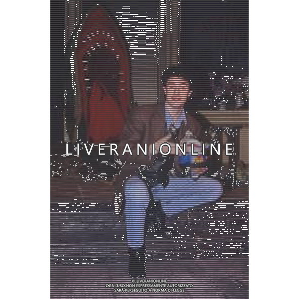 DIAP-RETROSPETTIVA GIAMPIERO INGRASSIA ATTORE NELLA FOTO GIAMPIERO INGRASSIA A MILANO NELL\'ANNO 1986 AG ALDO LIVERANI SAS