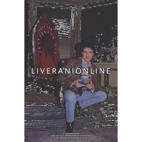 DIAP-RETROSPETTIVA GIAMPIERO INGRASSIA ATTORE NELLA FOTO GIAMPIERO INGRASSIA A MILANO NELL\'ANNO 1986 AG ALDO LIVERANI SAS