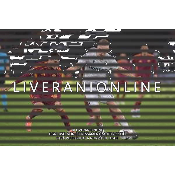 Roma vs Viktoria Plzen Europa League - 3 Giornata Stadio Olimpico - Roma 23-10-2025 nella foto Spacil e Soule’ Foto Federico Gaetano - ag Aldo liverani- AGENZIA ALDO LIVERANI SAS
