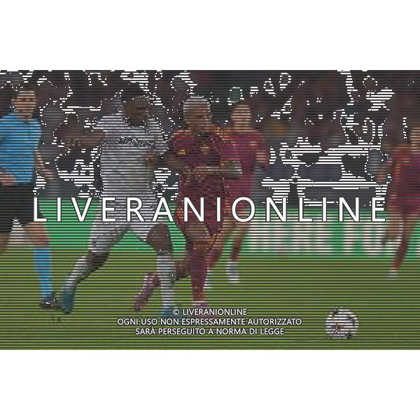 Roma vs Viktoria Plzen Europa League - 3 Giornata Stadio Olimpico - Roma 23-10-2025 nella foto Dweh e Wesley Foto Federico Gaetano - ag Aldo liverani- AGENZIA ALDO LIVERANI SAS