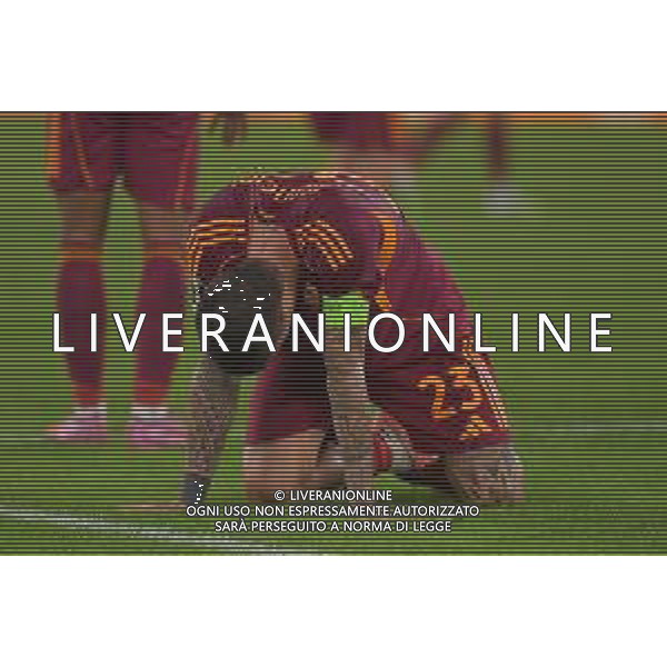 Roma vs Viktoria Plzen Europa League - 3 Giornata Stadio Olimpico - Roma 23-10-2025 nella foto Delusione Mancini Foto Federico Gaetano - ag Aldo liverani- AGENZIA ALDO LIVERANI SAS