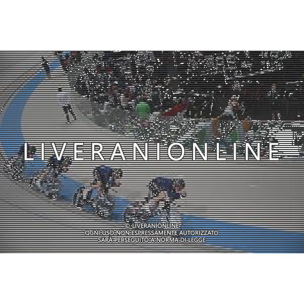 23-10-2025 World Championships Elite Track; Giornata 02; 2025, Usa; Barry, Ashlin; Koontz, Grant; Frislie, Graeme Michael; Johnson, Anders; Santiago Del Cile - Velodromo Penalolen; ©SIROTTI - AGENZIA ALDO LIVERANI SAS