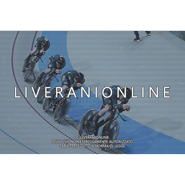 23-10-2025 World Championships Elite Track; Giornata 02; 2025, New Zealand; Sexton, Thomas; Erwood, Marshall; Horbblow, Keegan; Kergozou De La Boessiere, Nicholas; Santiago Del Cile - Velodromo Penalolen; ©SIROTTI - AGENZIA ALDO LIVERANI SAS