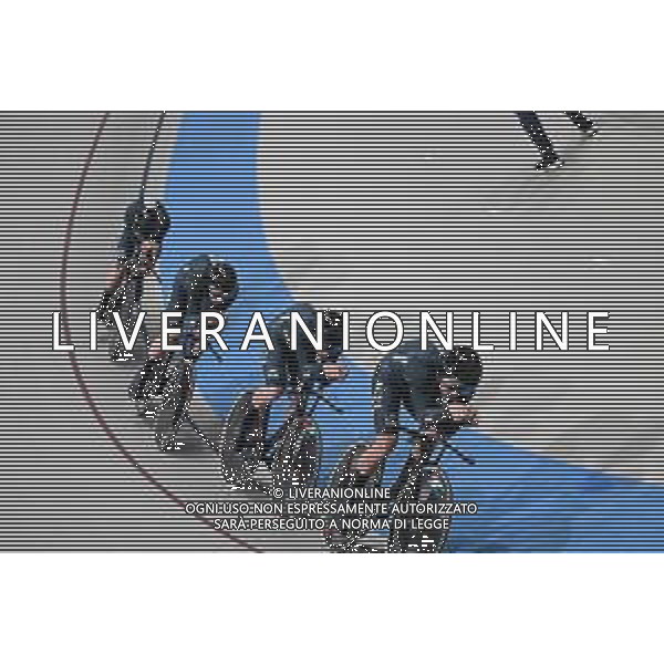 23-10-2025 World Championships Elite Track; Giornata 02; 2025, New Zealand; Sexton, Thomas; Erwood, Marshall; Horbblow, Keegan; Kergozou De La Boessiere, Nicholas; Santiago Del Cile - Velodromo Penalolen; ©SIROTTI - AGENZIA ALDO LIVERANI SAS