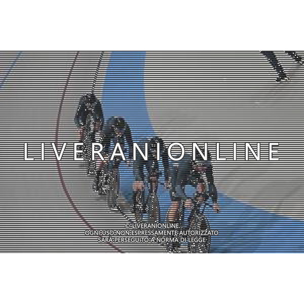 23-10-2025 World Championships Elite Track; Giornata 02; 2025, New Zealand; Sexton, Thomas; Erwood, Marshall; Horbblow, Keegan; Kergozou De La Boessiere, Nicholas; Santiago Del Cile - Velodromo Penalolen; ©SIROTTI - AGENZIA ALDO LIVERANI SAS