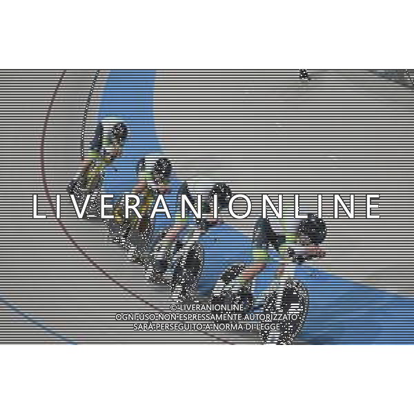 23-10-2025 World Championships Elite Track; Giornata 02; 2025, Australia; Bleddyn, Olver; Agnoletto, Blake; Leahy, Conor; Moriarty, James; Santiago Del Cile - Velodromo Penalolen; ©SIROTTI - AGENZIA ALDO LIVERANI SAS